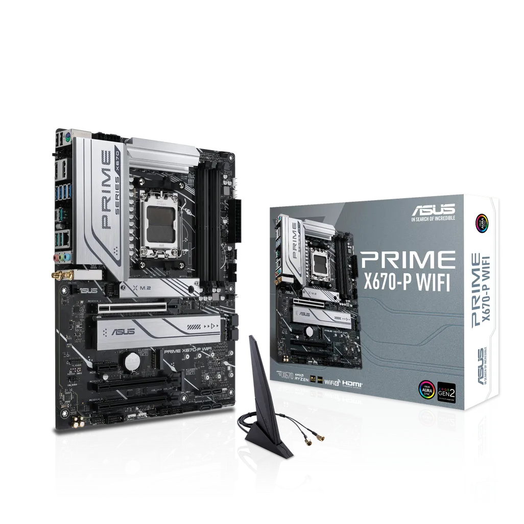 GUNMANSA ASUS Motherboard/ATX/AM5/4xDIMM/Max. 192GB/DDR5/1xDP/1xHDMI/3xPCIe4.0x16/1xPCIe3.0x1/3xM.2/ 6xSATA/RAID/30.5 cm x 24.4 cm.