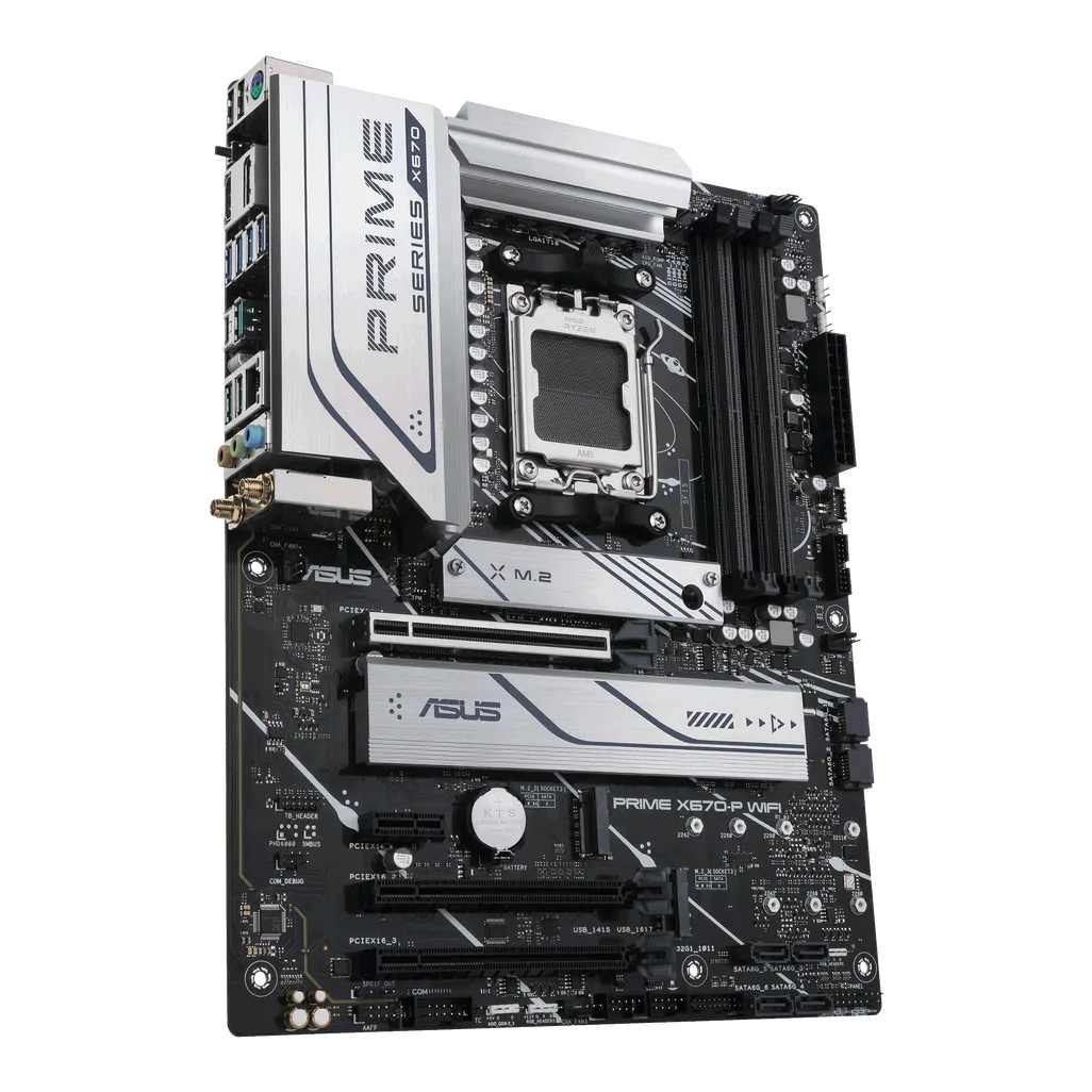 GUNMANSA ASUS Motherboard/ATX/AM5/4xDIMM/Max. 192GB/DDR5/1xDP/1xHDMI/3xPCIe4.0x16/1xPCIe3.0x1/3xM.2/ 6xSATA/RAID/30.5 cm x 24.4 cm.