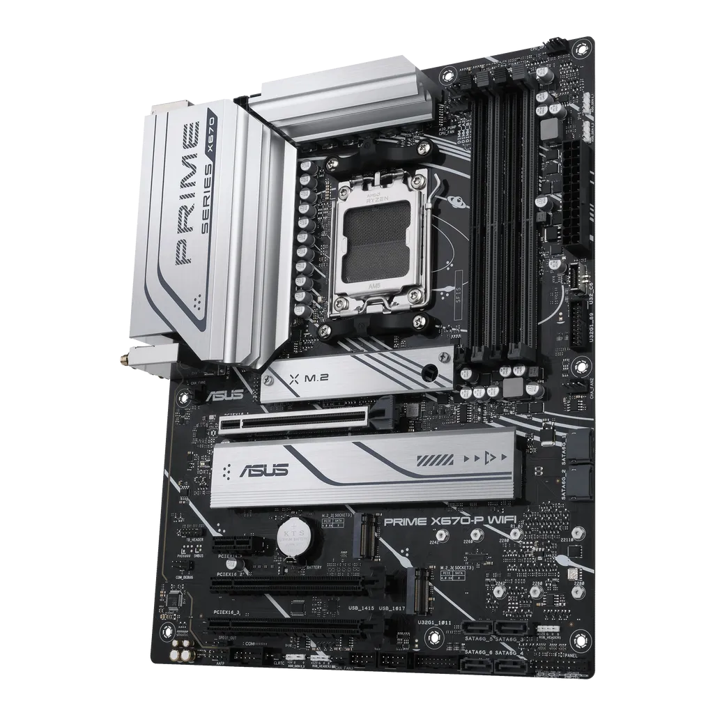 GUNMANSA ASUS Motherboard/ATX/AM5/4xDIMM/Max. 192GB/DDR5/1xDP/1xHDMI/3xPCIe4.0x16/1xPCIe3.0x1/3xM.2/ 6xSATA/RAID/30.5 cm x 24.4 cm.