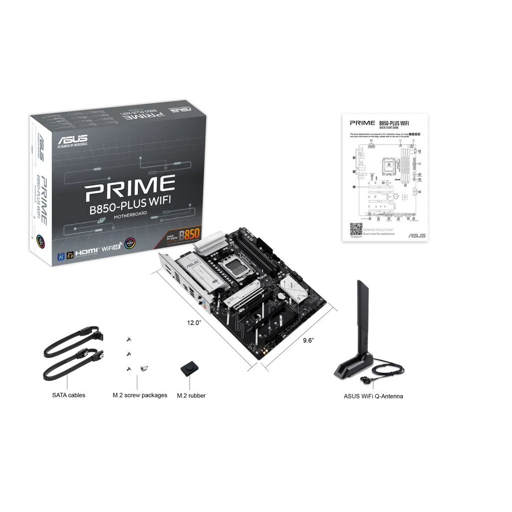 GUNMANSA ASUS Motherboard/ATX/AM5/4xDIMM/Max.256GB/DDR5/1xDP/1xHDMI/ 1xPCIe 5x16/1xPCIe4x16/2xPCIe4x1/4xM.2/2xSATA/RAID.