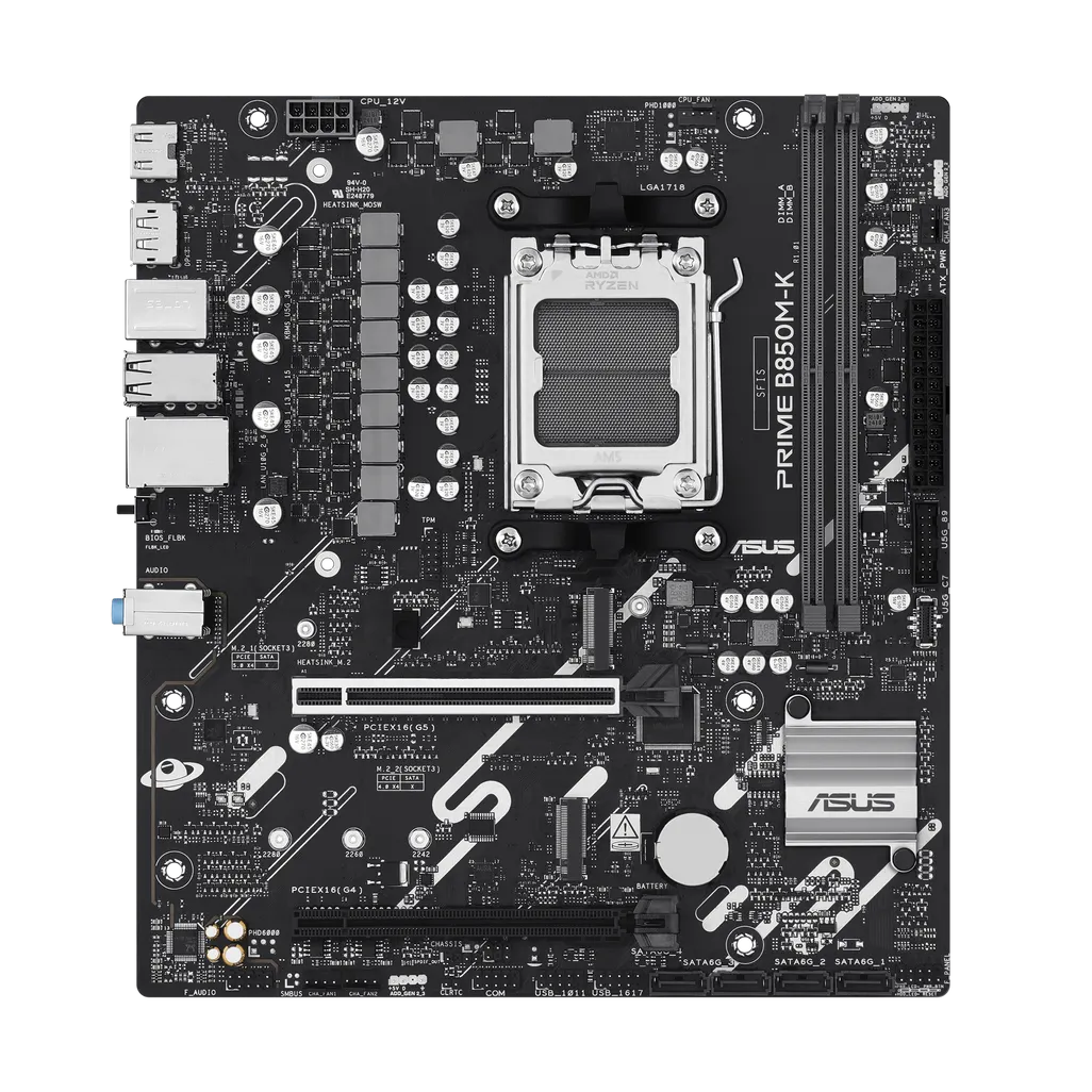 GUNMANSA ASUS Motherboard/ATX/AM5/DDR5/2xDIMM/Max.128GB/1xPCIe5x16/1xPCIe4 x16/2xM.2/4xSATA 6Gb/s/1xDP/1xHDMI/RAID.