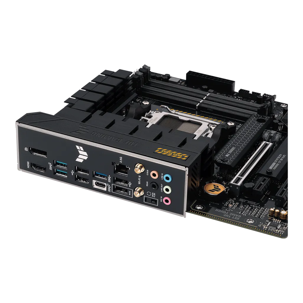 GUNMANSA ASUS Motherboard/mATX/AM5/4xDIMM;Max.128GB/DDR5/1xDP/1xHDMI/1xPCIe 4x16/1xPCIe4x16/1xPCIex1/2xM.2/4xSATA/RAID/24.4x24.4cm