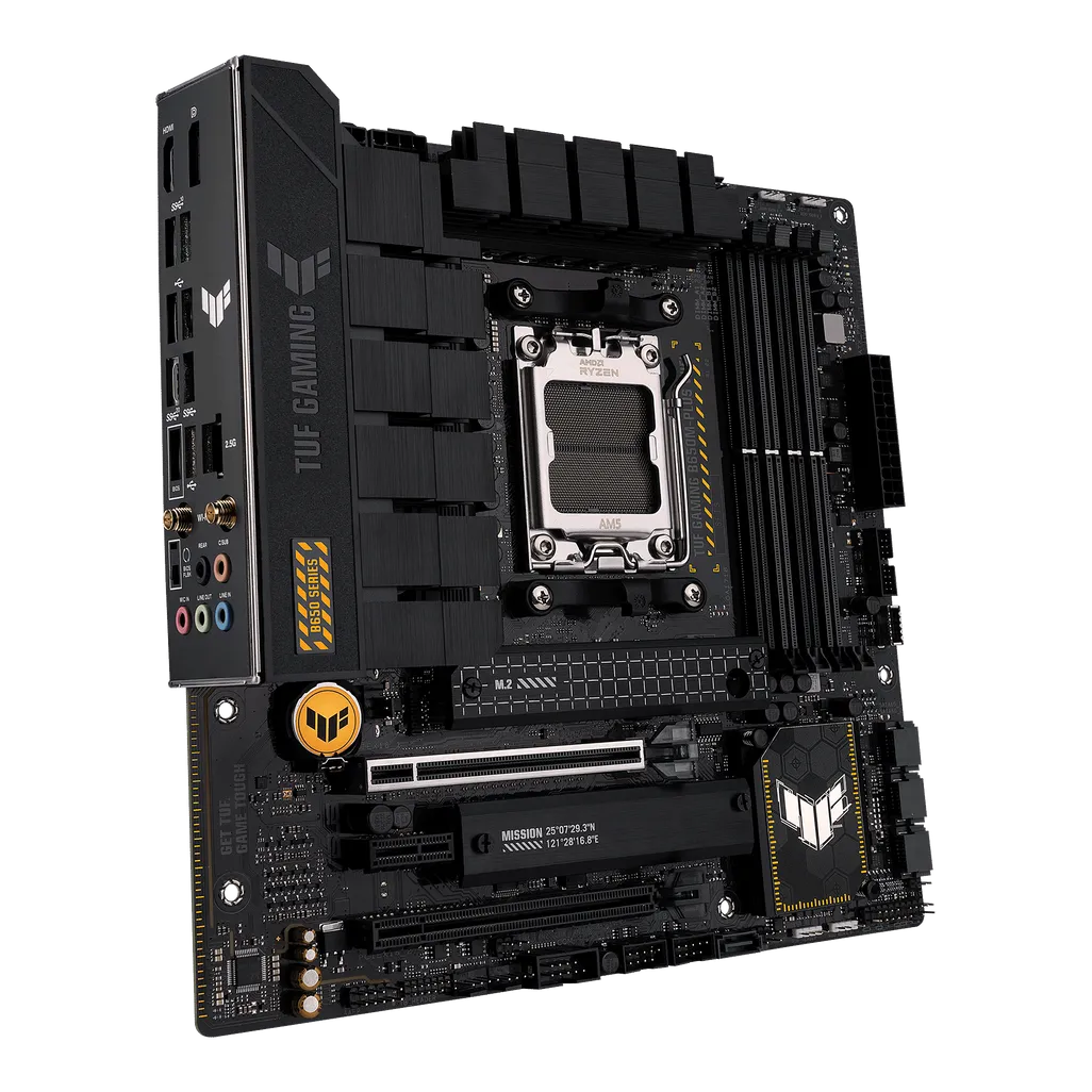 GUNMANSA ASUS Motherboard/mATX/AM5/4xDIMM;Max.128GB/DDR5/1xDP/1xHDMI/1xPCIe 4x16/1xPCIe4x16/1xPCIex1/2xM.2/4xSATA/RAID/24.4x24.4cm