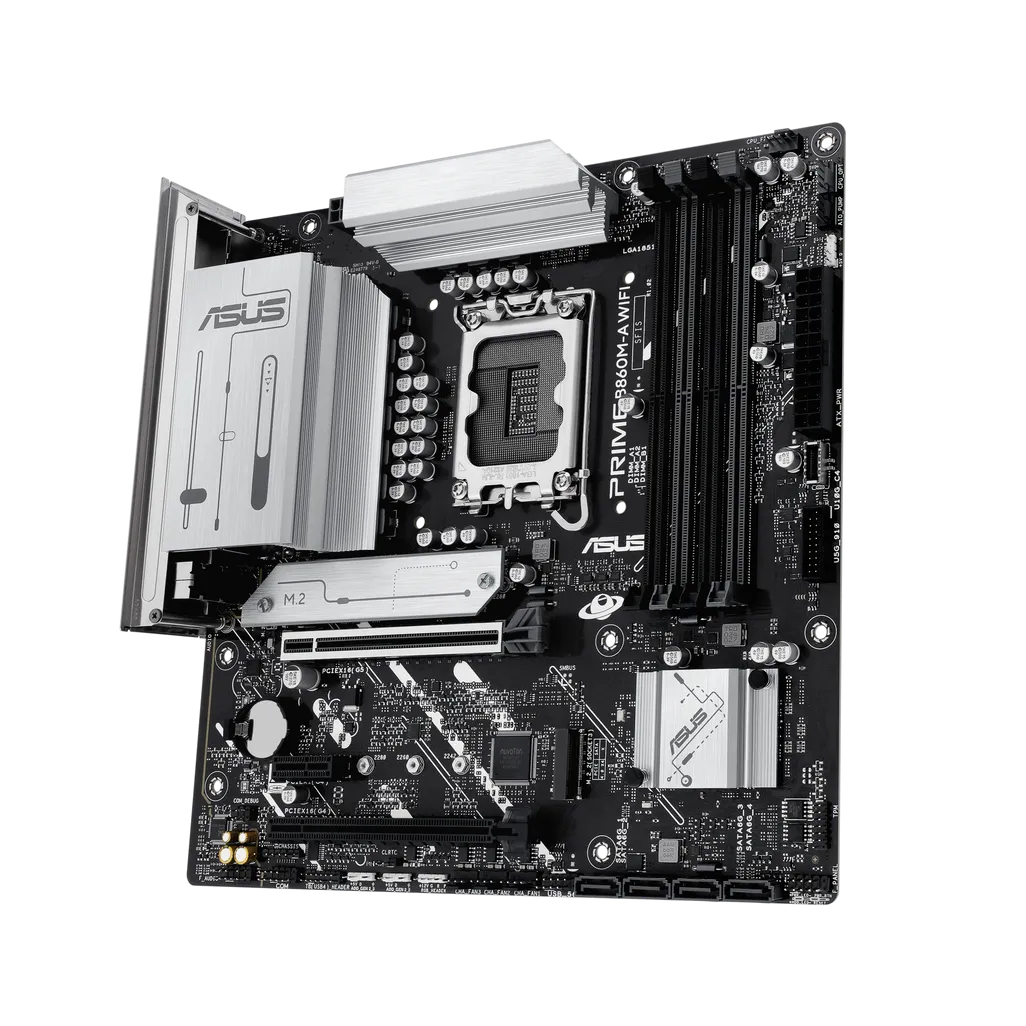 GUNMANSA ASUS Motherboard/mATX/LGA1851/4xDDR5/Max.256GB/2xM.2/4xSATA/1xPCIe5*16/1xPCIe4*16/1xPCIe4*1/1xHDMI/2xDP/RAID