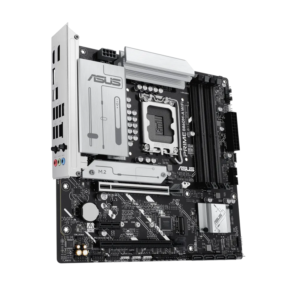GUNMANSA ASUS Motherboard/mATX/LGA1851/4xDDR5/Max.256GB/2xM.2/4xSATA/1xPCIe5*16/1xPCIe4*16/1xPCIe4*1/1xHDMI/2xDP/RAID