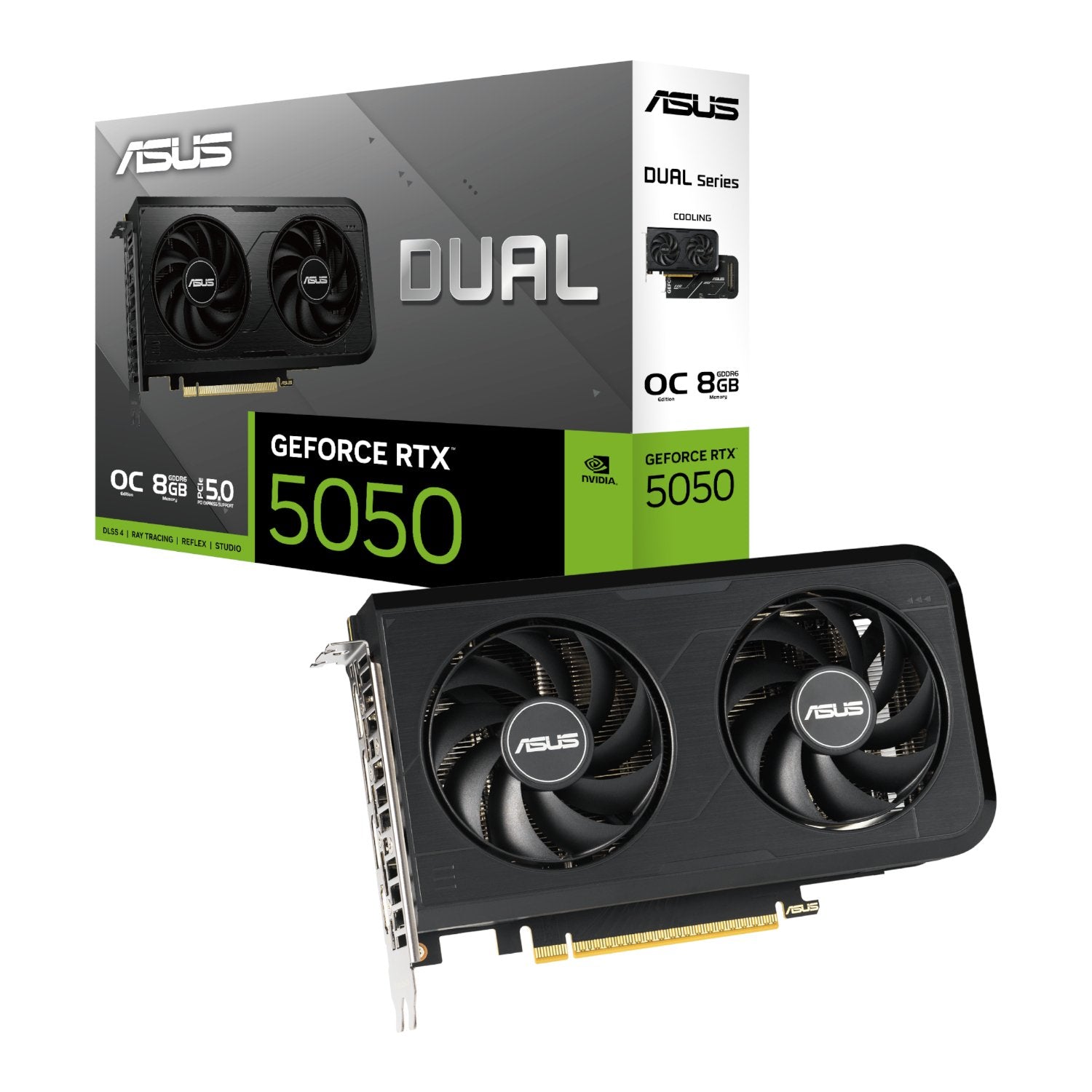 GUNMANSA Asus Nvidia GeForce RTX 5050 Dual OC 8GB GDDR6 Graphics Card