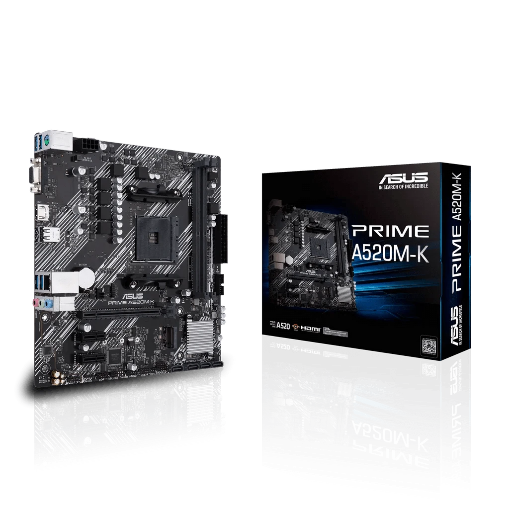 GUNMANSA ASUS PRIME A520M-K, AMD, Socket AM4, AMD Ryzen™ 3