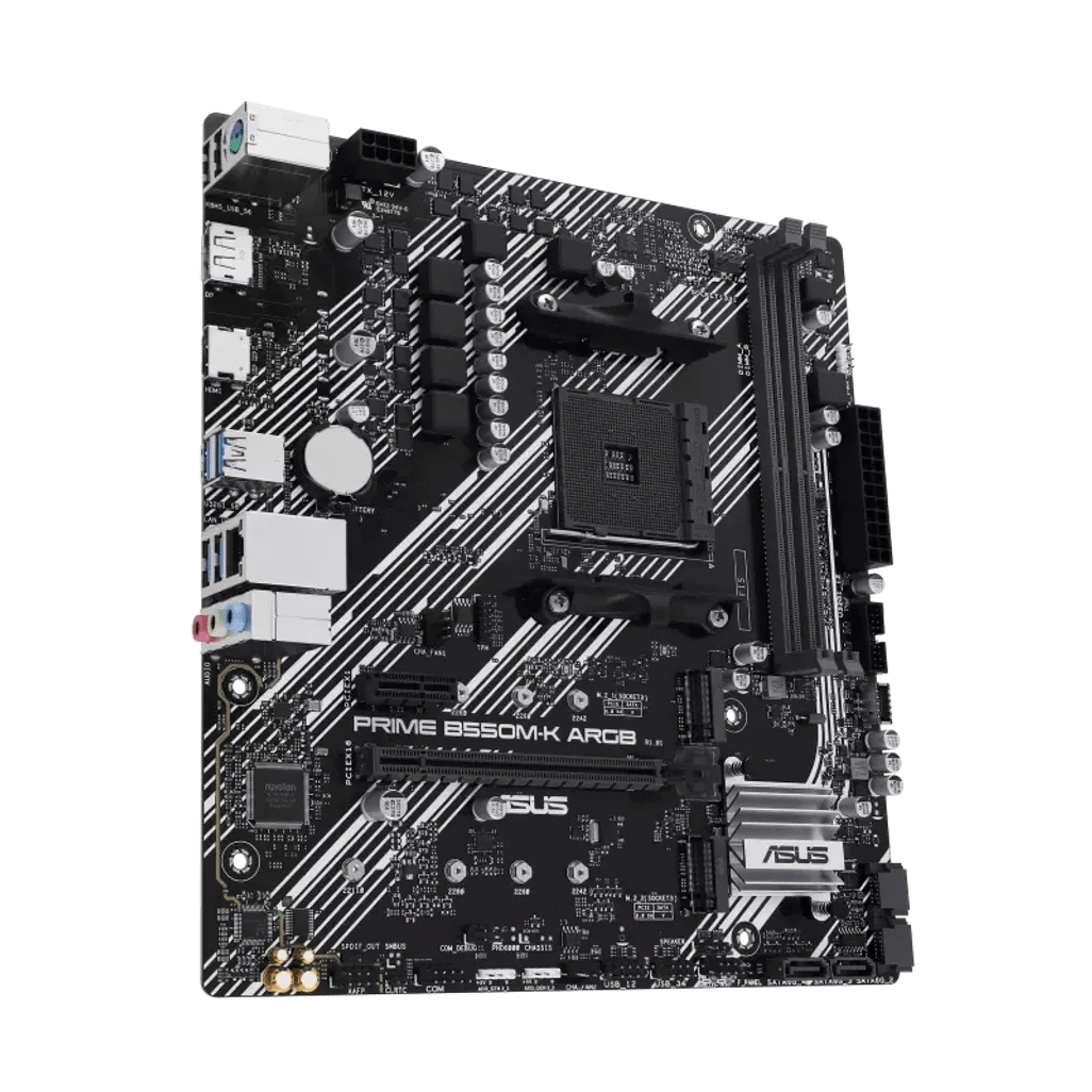 GUNMANSA ASUS PRIME B550M-K ARGB, AMD, Socket AM4