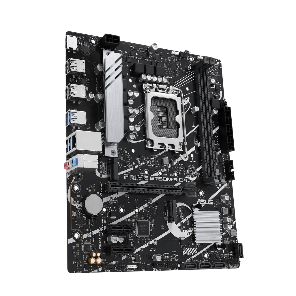 GUNMANSA ASUS PRIME B760M-R D4, Intel, LGA 1700, Intel Core i9 14th Gen
