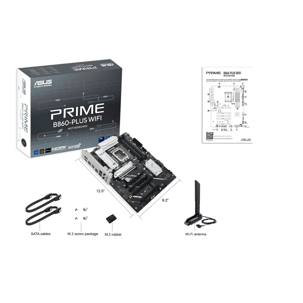 GUNMANSA ASUS PRIME B860-PLUS WIFI, Intel, LGA 1851 (Socket V1)