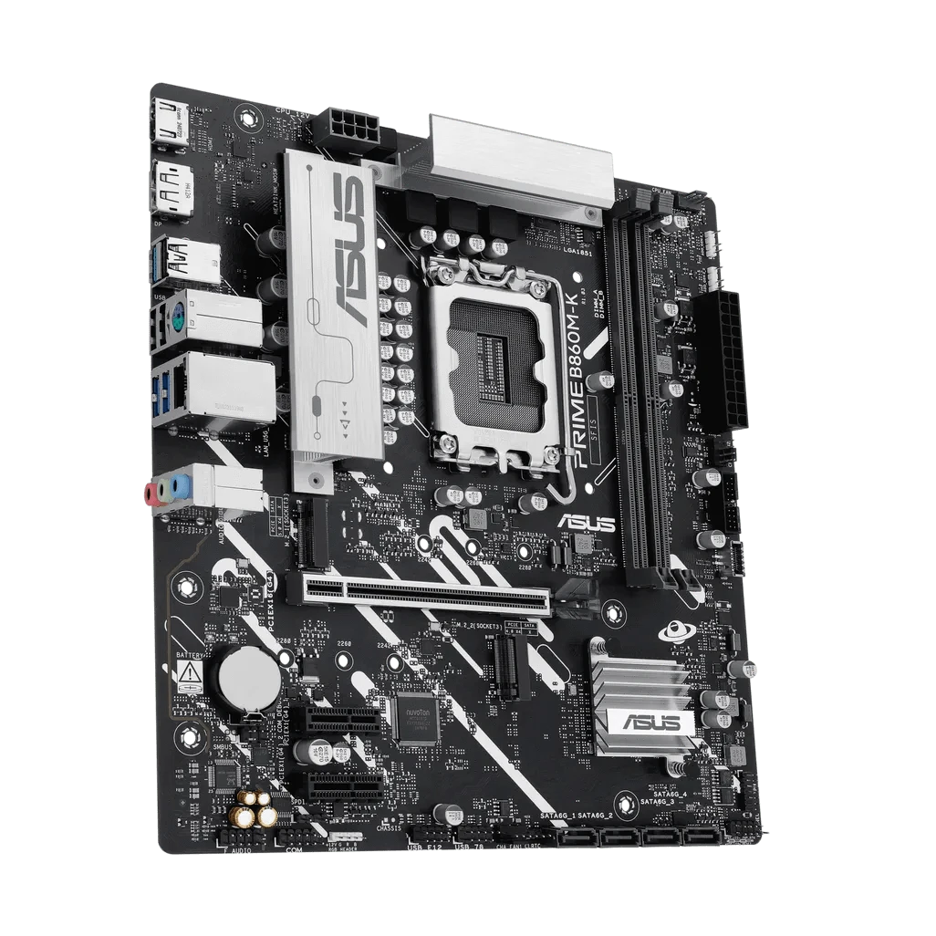 GUNMANSA ASUS PRIME B860M-K, Intel, LGA 1851 (Socket V1), Intel Core Ultra (Series 2)