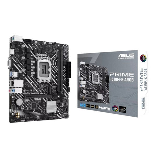 GUNMANSA Asus PRIME H610M-K ARGB Intel LGA1700 M-ATX Motherboard