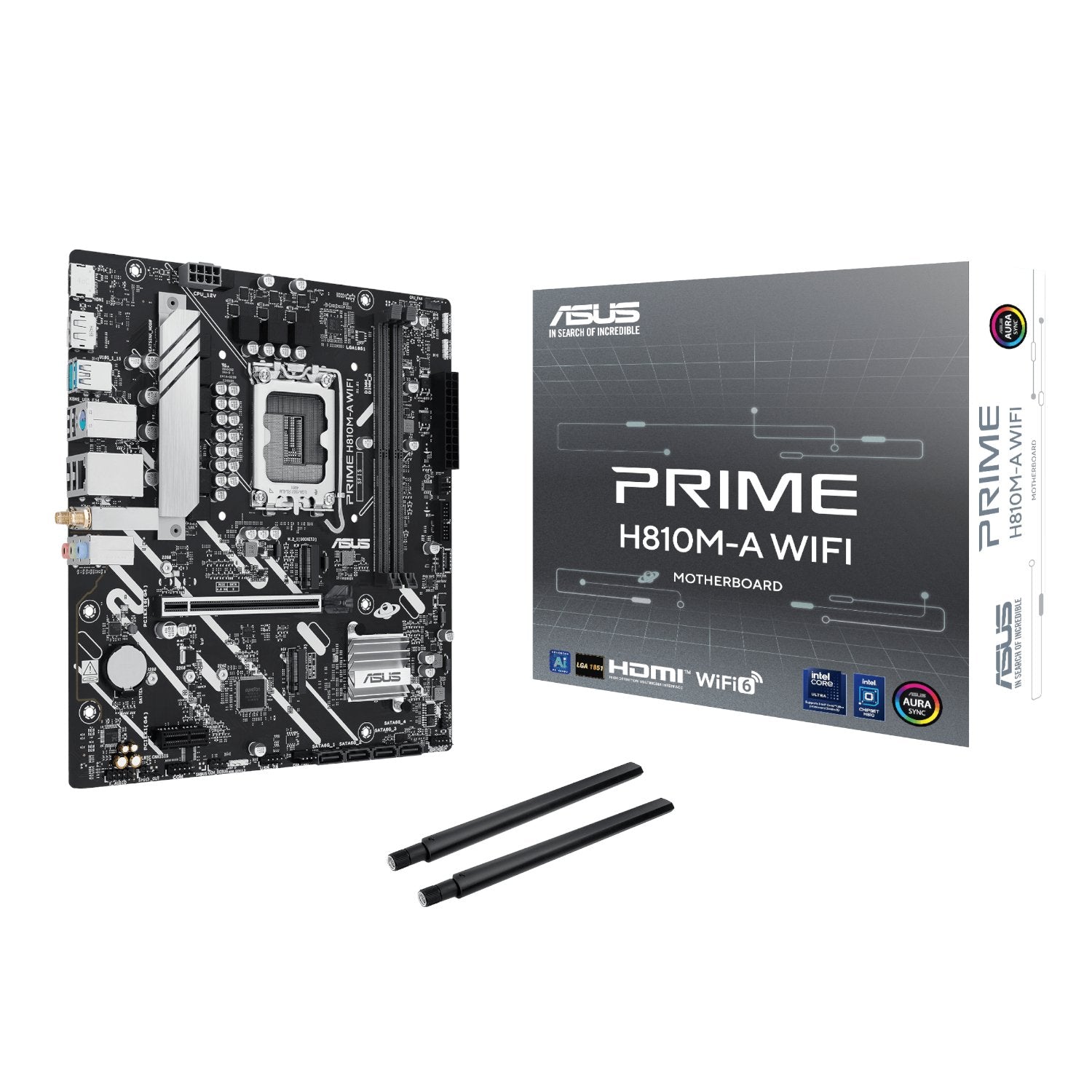 GUNMANSA Asus PRIME H810M-A WIFI LGA1851 Micro ATX Motherboard