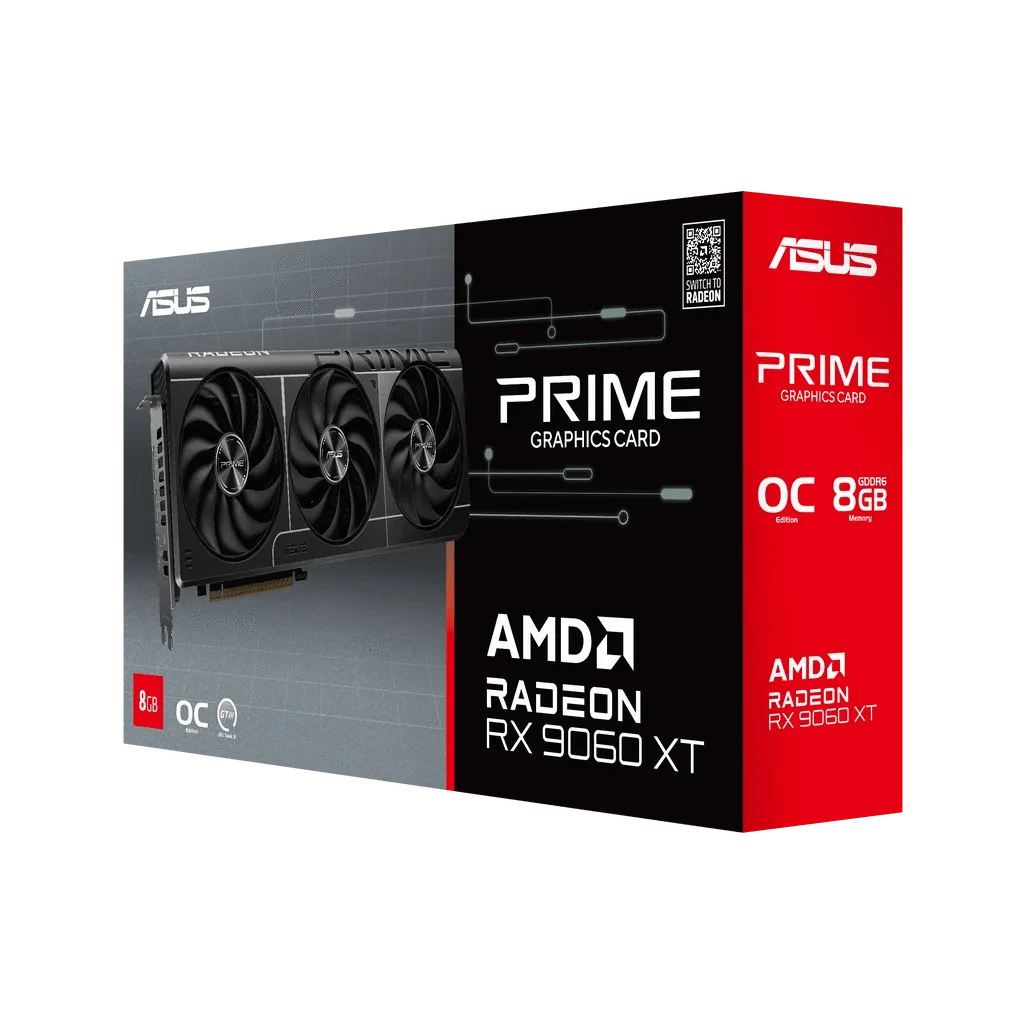 GUNMANSA ASUS Prime -RX9060XT-O8G, Radeon RX 9060 XT