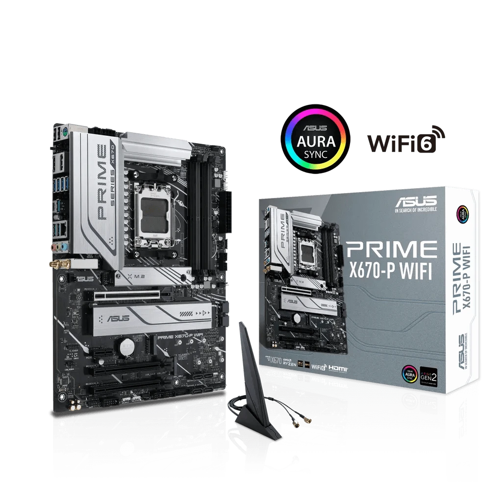GUNMANSA ASUS PRIME X670-P WIFI, AMD, Socket AM5