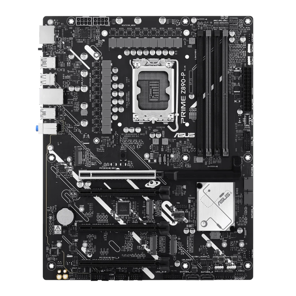 GUNMANSA ASUS PRIME Z890-P, Intel, LGA 1851 (Socket V1), Intel Core Ultra (Series 2)