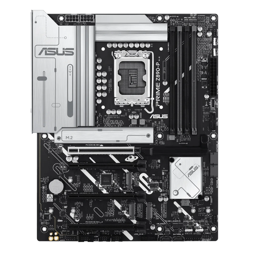 GUNMANSA ASUS PRIME Z890-P, Intel, LGA 1851 (Socket V1), Intel Core Ultra (Series 2)