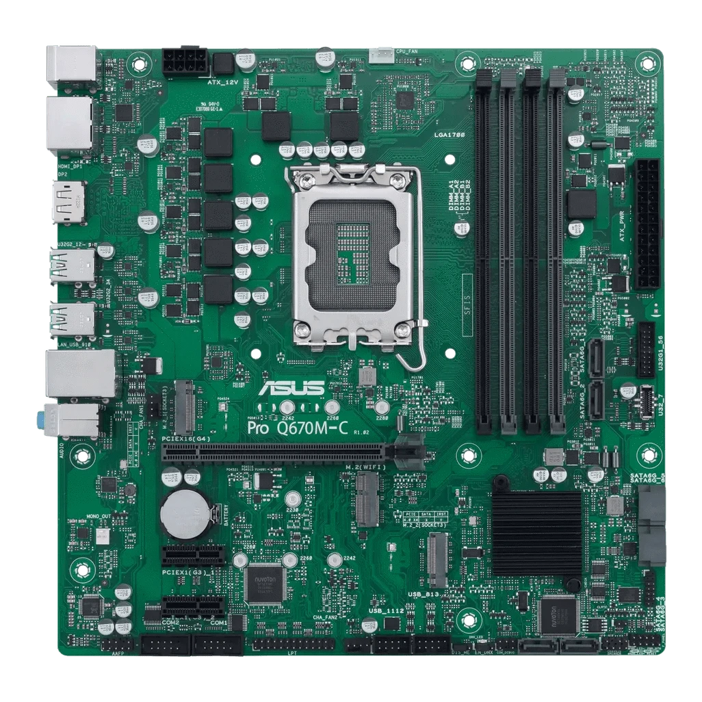 GUNMANSA ASUS PRO Q670M-C-CSM, Intel, LGA 1700, Intel® Celeron®