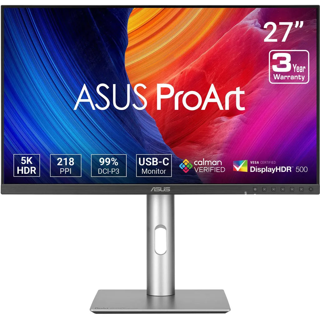 GUNMANSA ASUS ProArt Display 5K PA27JCV Professional Monitor _ 27-inch; IPS; 5K (5120 x 2880)