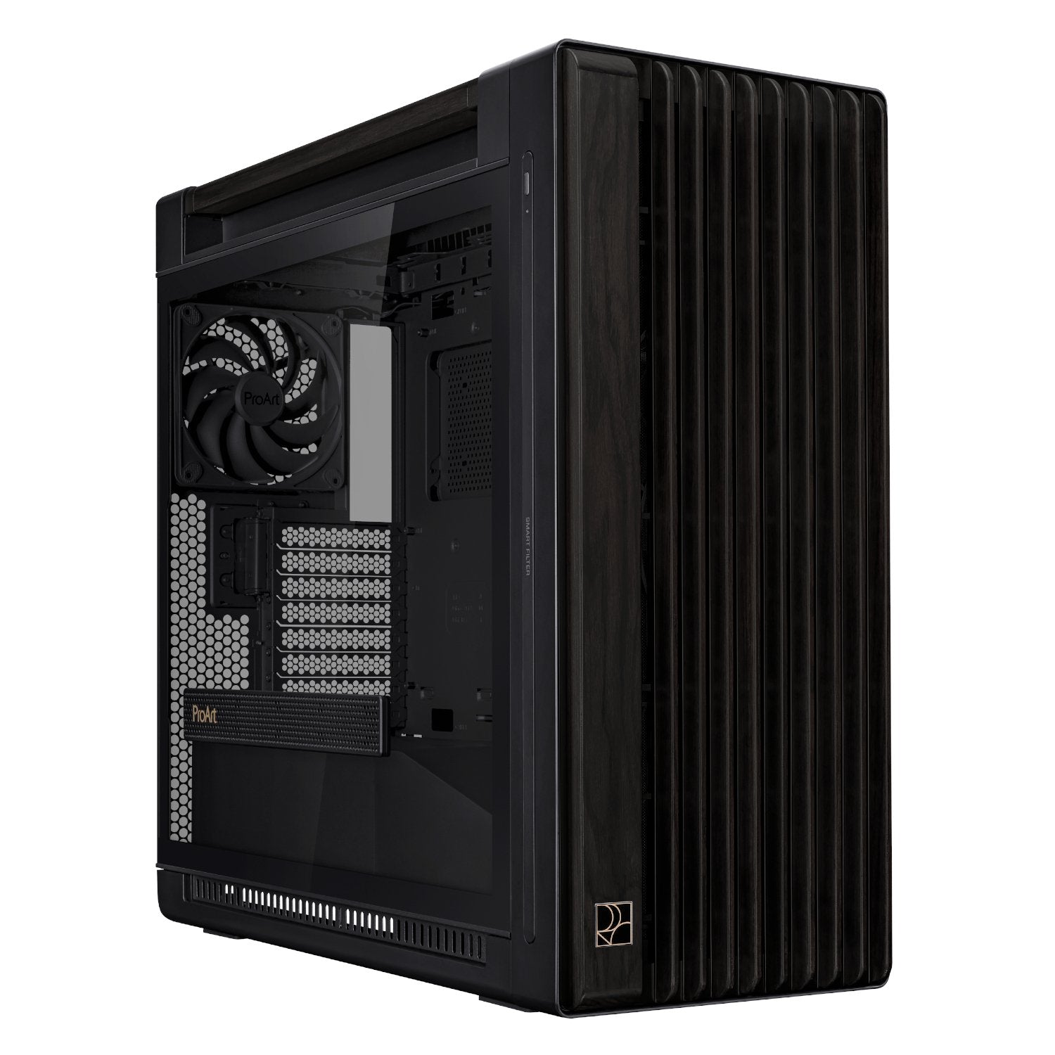 GUNMANSA Asus ProArt PA602 Wood Edition Mid Tower ATX Chassis - Black