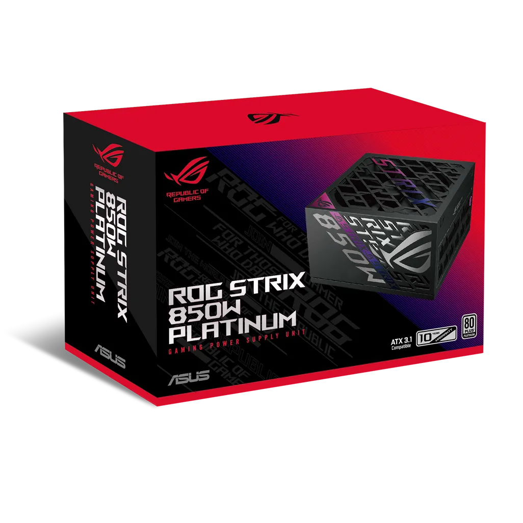 GUNMANSA ASUS PSU/850W/Fully modular/80 Plus Platinum/10 years warranty.