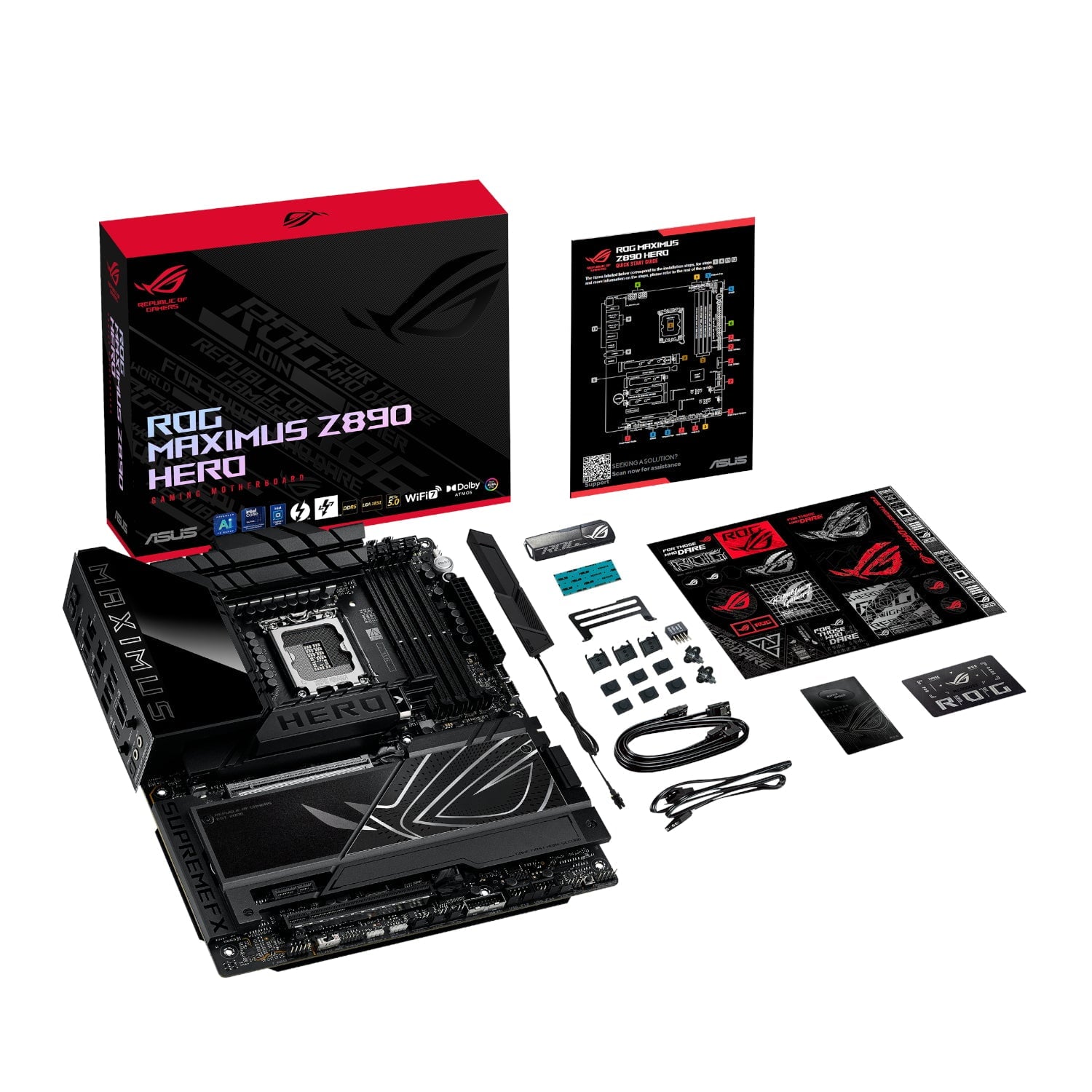 GUNMANSA Asus ROG Maximus Z890 Hero Intel LGA1851 ATX Gaming Motherboard