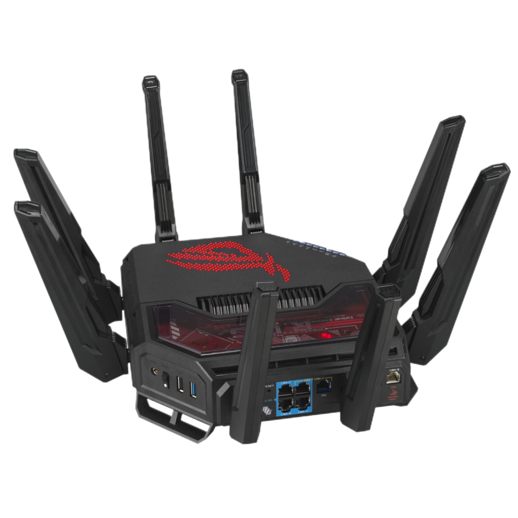 GUNMANSA ASUS ROG Rapture BE19000 Wi-Fi 7 Tri-Band Gaming Router with Dual 10G Ports