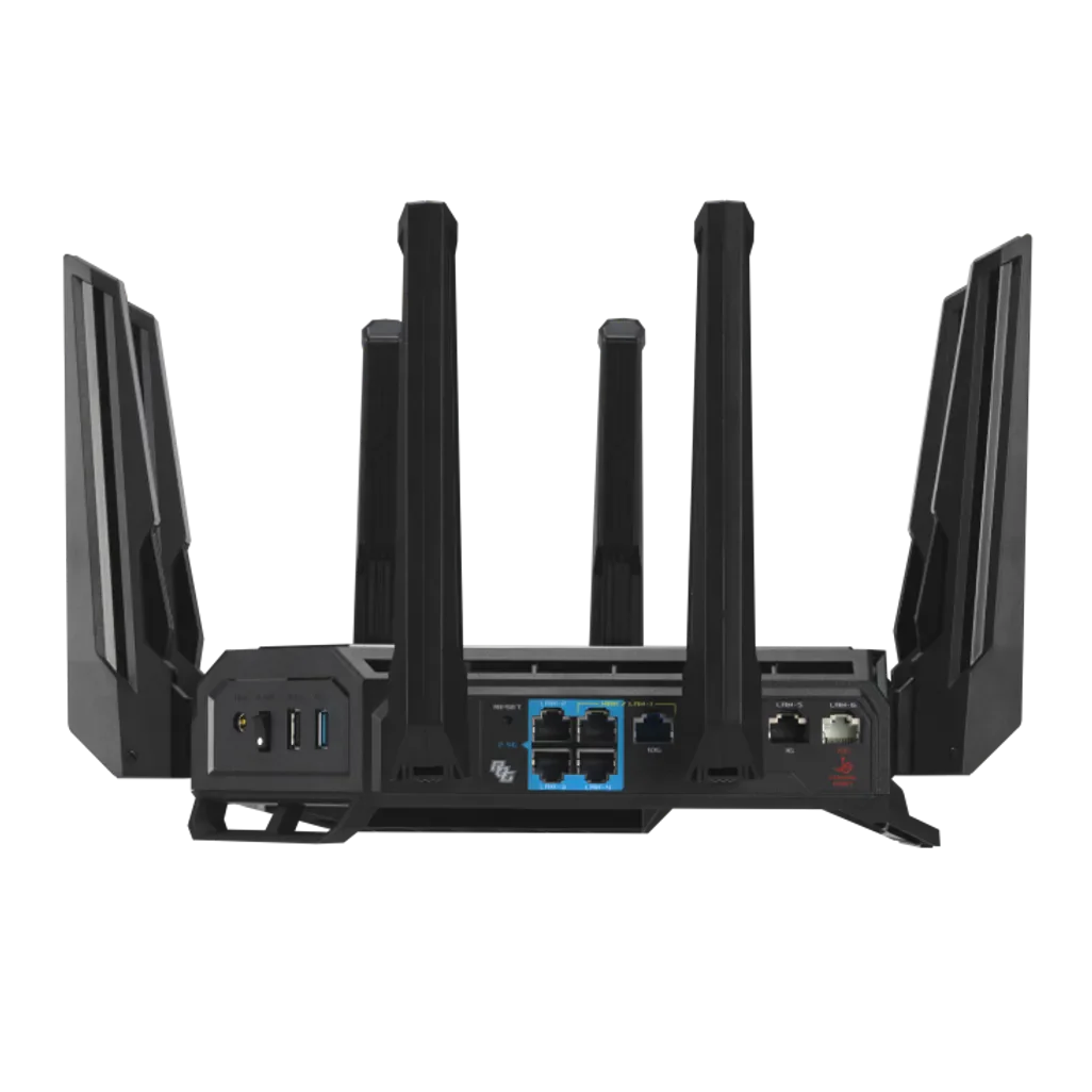 GUNMANSA ASUS ROG Rapture GT-BE98, Wi-Fi 7 (802.11be), Quad-band (2.4 GHz / 5 GHz-1 / 5 GHz-2 / 6 GHz)
