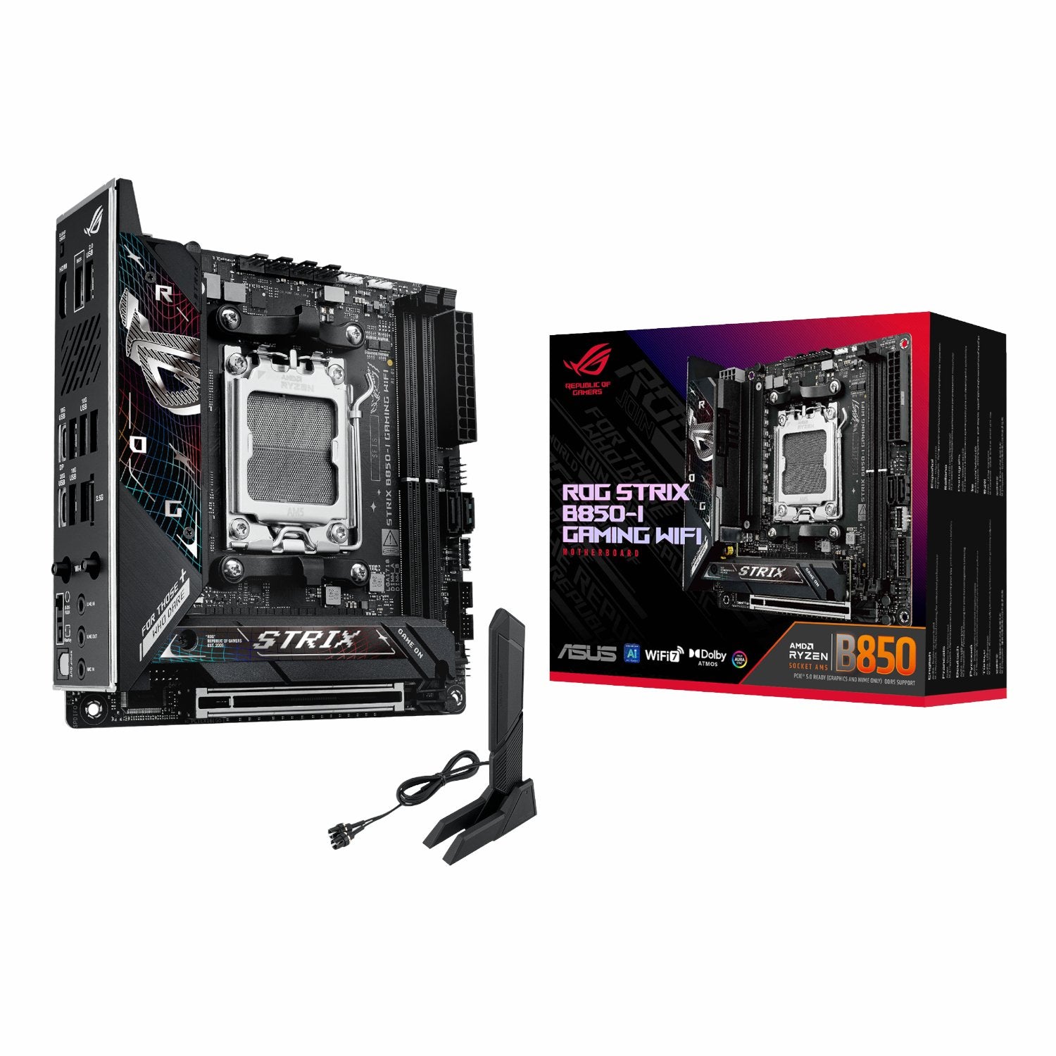 GUNMANSA Asus ROG Strix B850-I Gaming WiFi AM5 Mini-ITX Gaming Motherboard