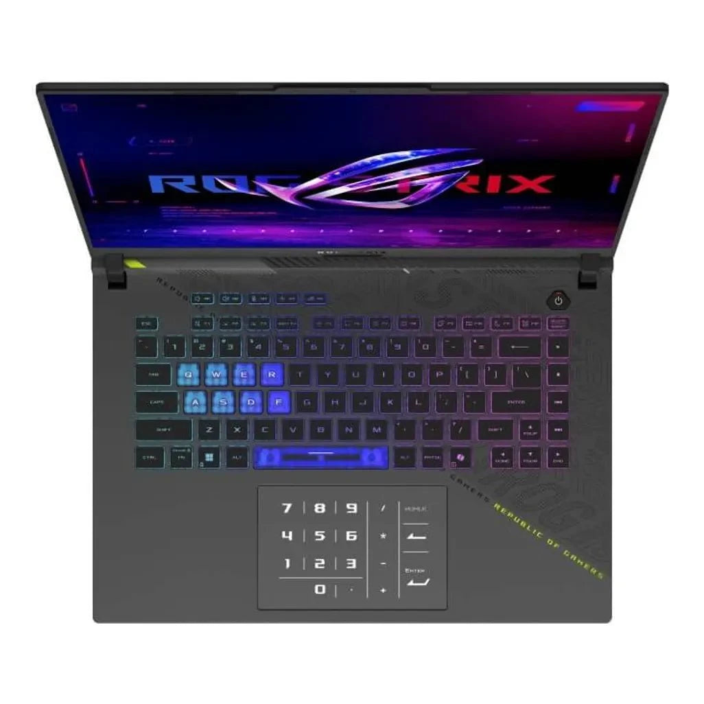 GUNMANSA ASUS ROG Strix G16|G614FP-91610G0W|16'' WQXGA|GREY|AMD Ryzen 9 9955HX|16GB DDR5-SO-DIMM|1TB PCIE|RTX5070 8GB|ROG backpack|W11 H