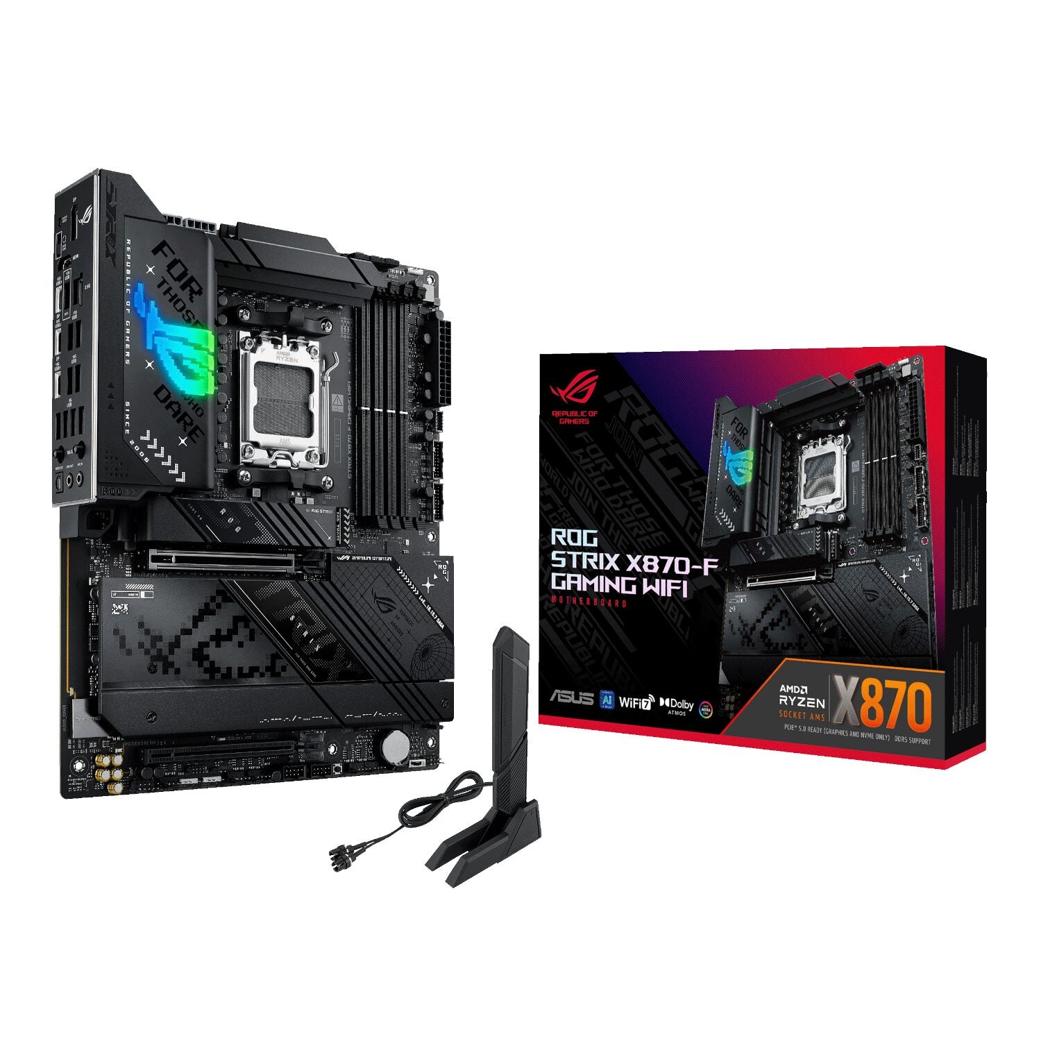 GUNMANSA Asus ROG Strix X870-F Gaming WiFi Motherboard - ATX AMD AM5