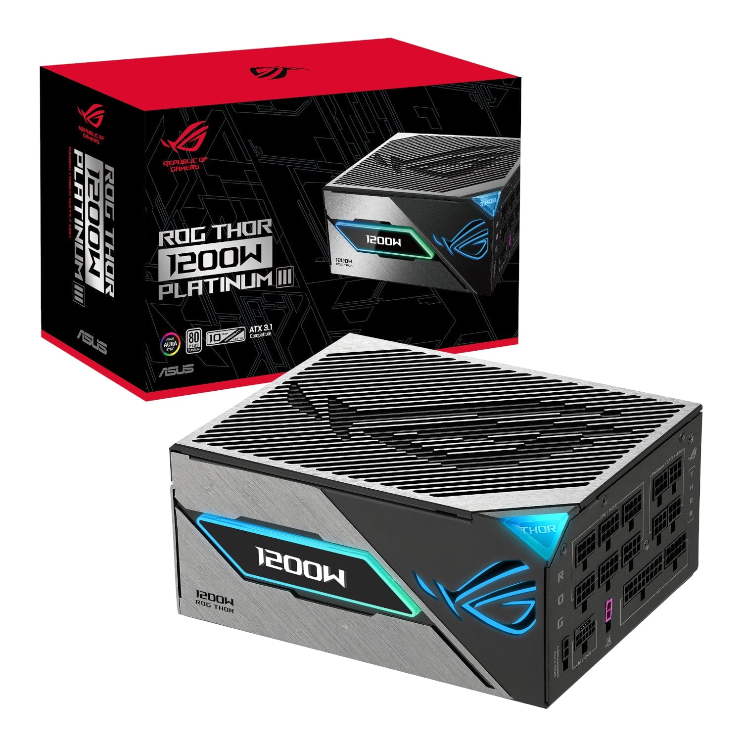 GUNMANSA Asus ROG Thor 1200W 80 PLUS Platinum III ATX Modular Power Supply