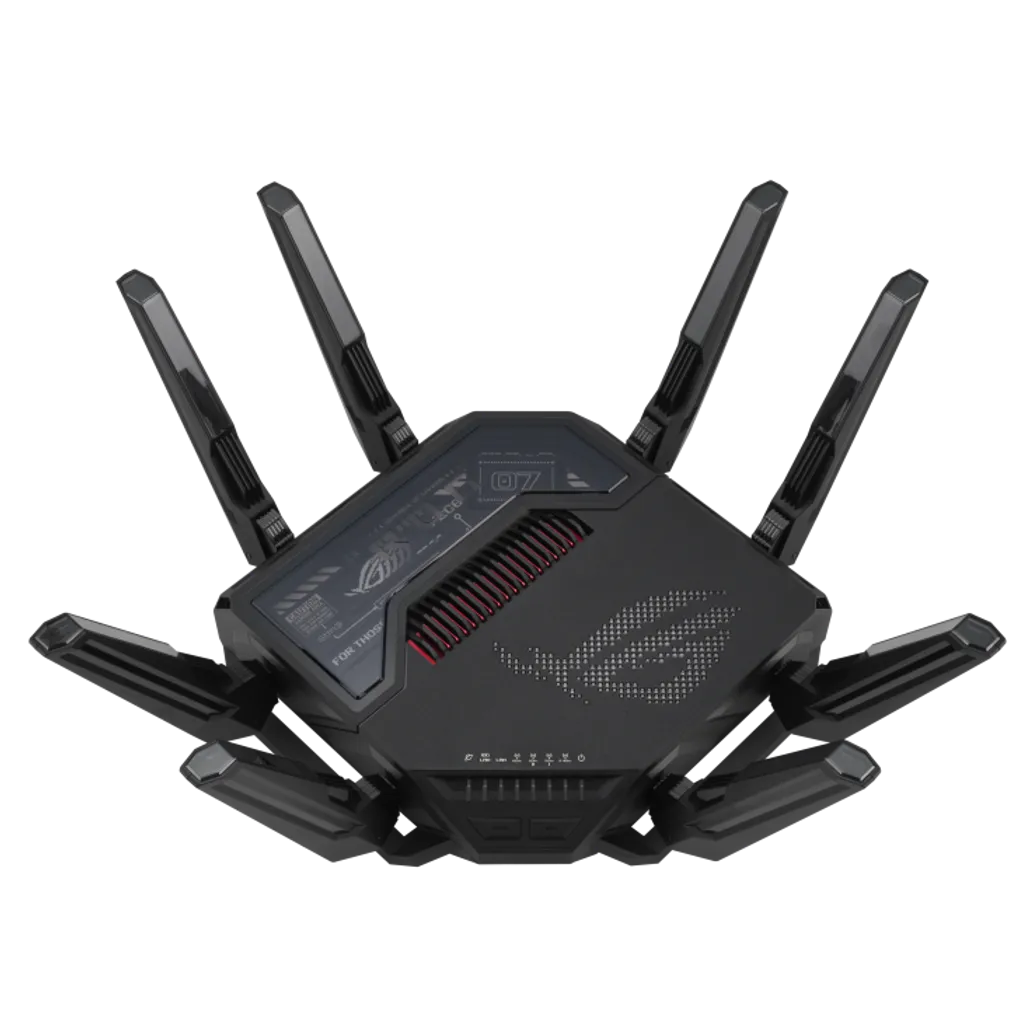 GUNMANSA ASUS ROUTER/Gaming/2.4GHz 4x4/5GHz4x4/6GHz-1 4x4/6GHz 2 4x4/1376+5764+11529+11529Mb /2xWAN/5xLAN/2xUSB/AiMesh/AiProtection/VPN/