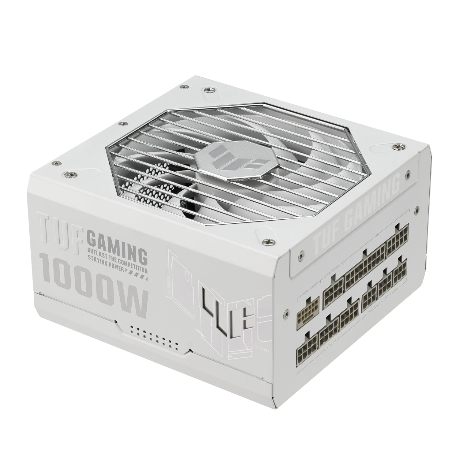 GUNMANSA Asus TUF Gaming 1000W 80 PLUS Gold ATX Modular Power Supply - White