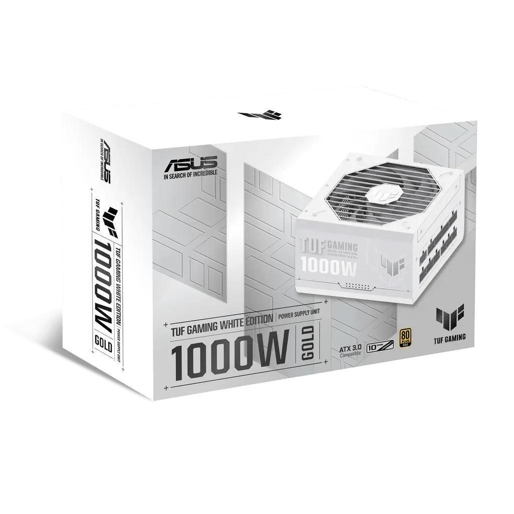 GUNMANSA ASUS TUF Gaming 1000W Gold White Edition
