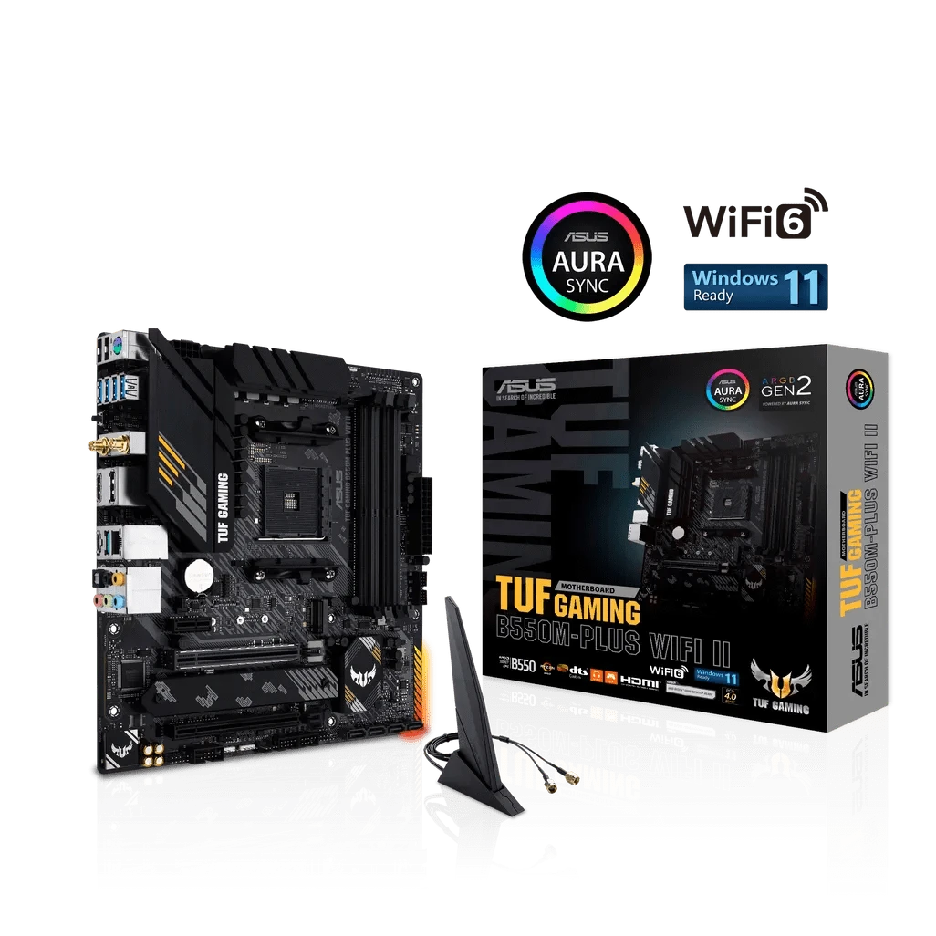 GUNMANSA ASUS TUF GAMING B550M-PLUS WIFI II, AMD, Socket AM4