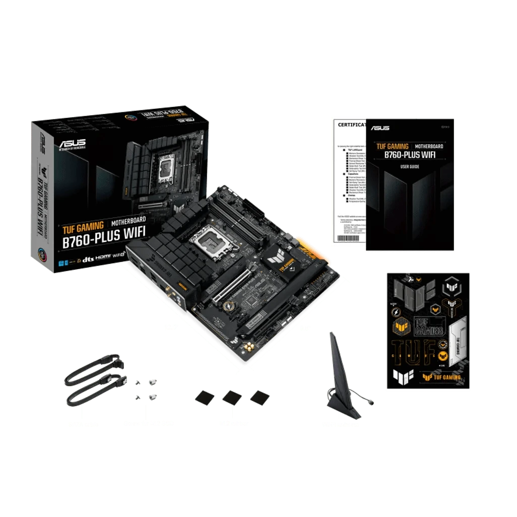 GUNMANSA ASUS TUF Gaming B760-Plus WIFI, Intel, LGA 1700, Intel® Celeron®