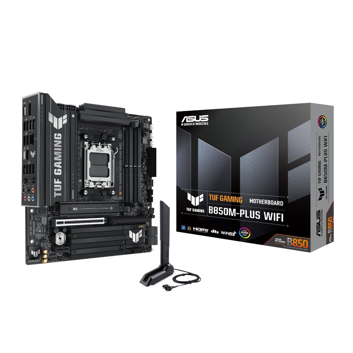GUNMANSA Asus TUF Gaming B850M-PLUS WIFI AM5 Micro ATX Gaming Motherboard