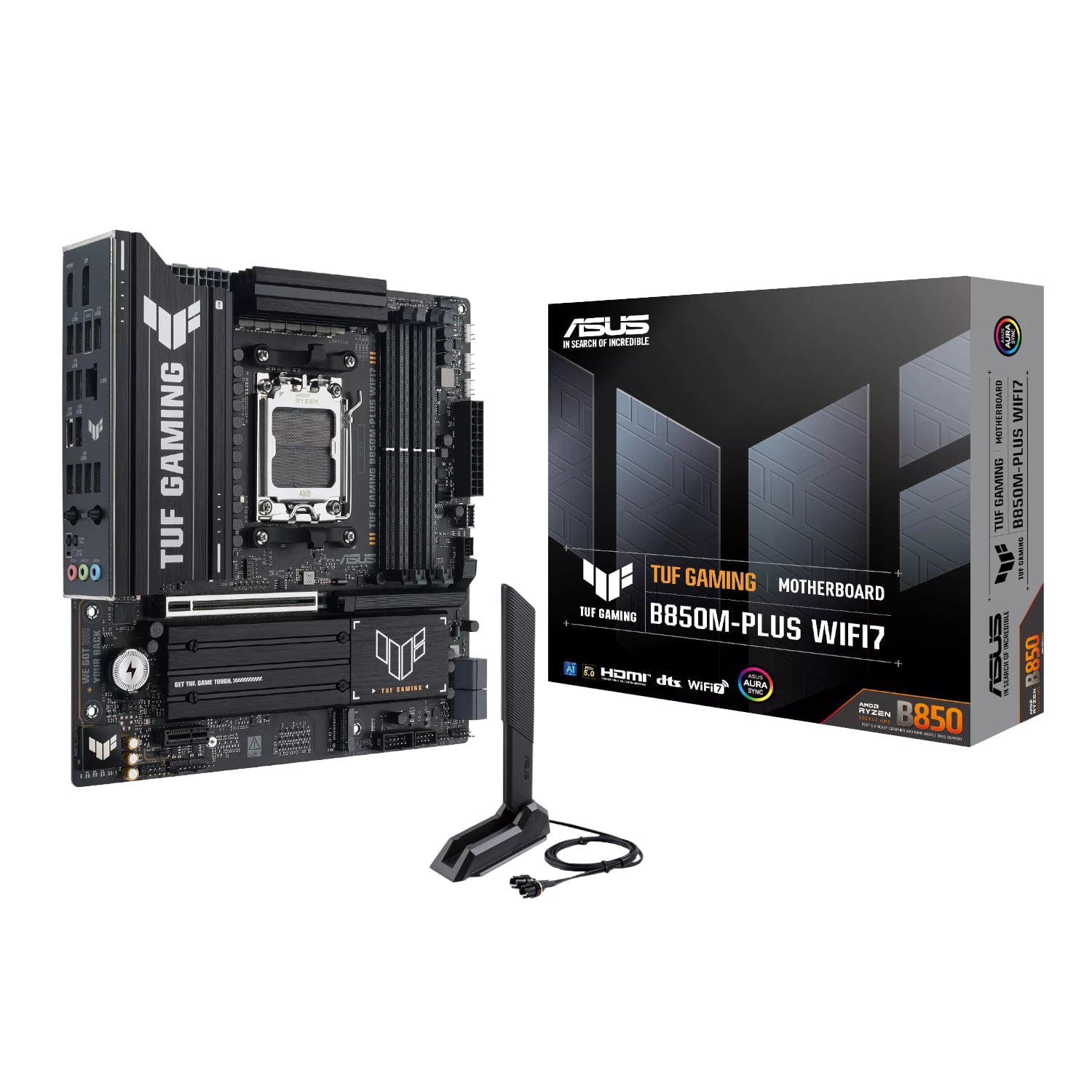 GUNMANSA ASUS TUF Gaming B850M-Plus WIFI AMD AM5 M-ATX Gaming Motherboard