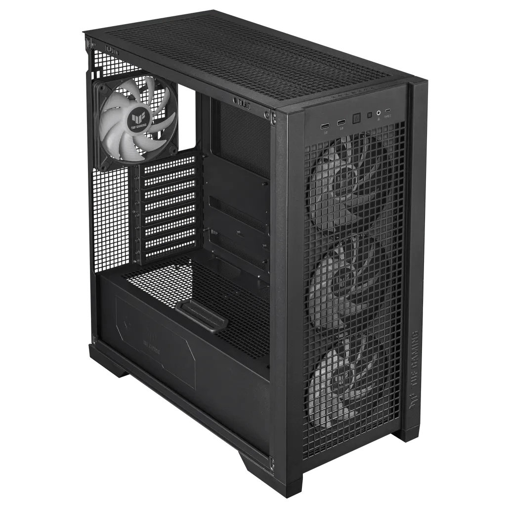 GUNMANSA ASUS TUF Gaming GT302 ARGB, Midi Tower, PC, Black