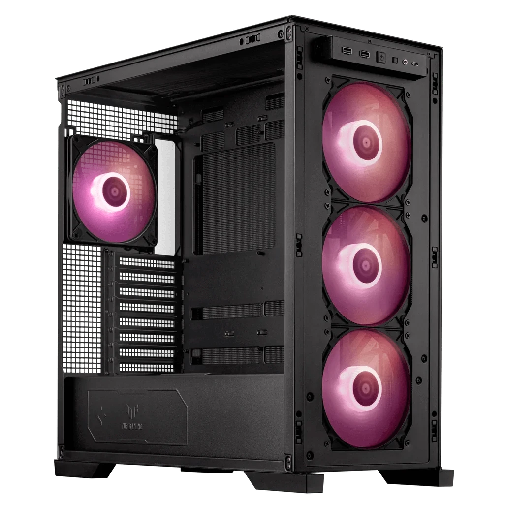 GUNMANSA ASUS TUF Gaming GT302 ARGB, Midi Tower, PC, Black