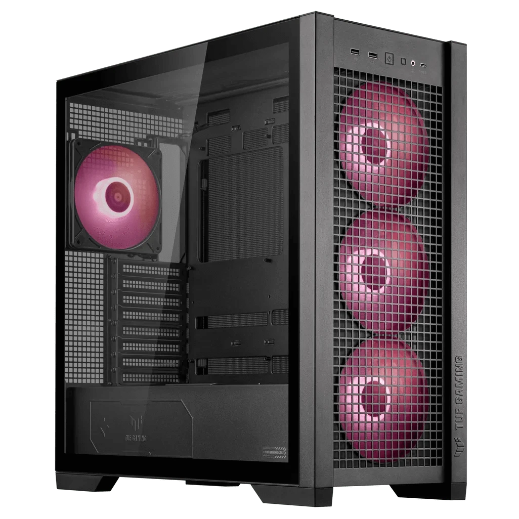 GUNMANSA ASUS TUF Gaming GT302 ARGB, Midi Tower, PC, Black