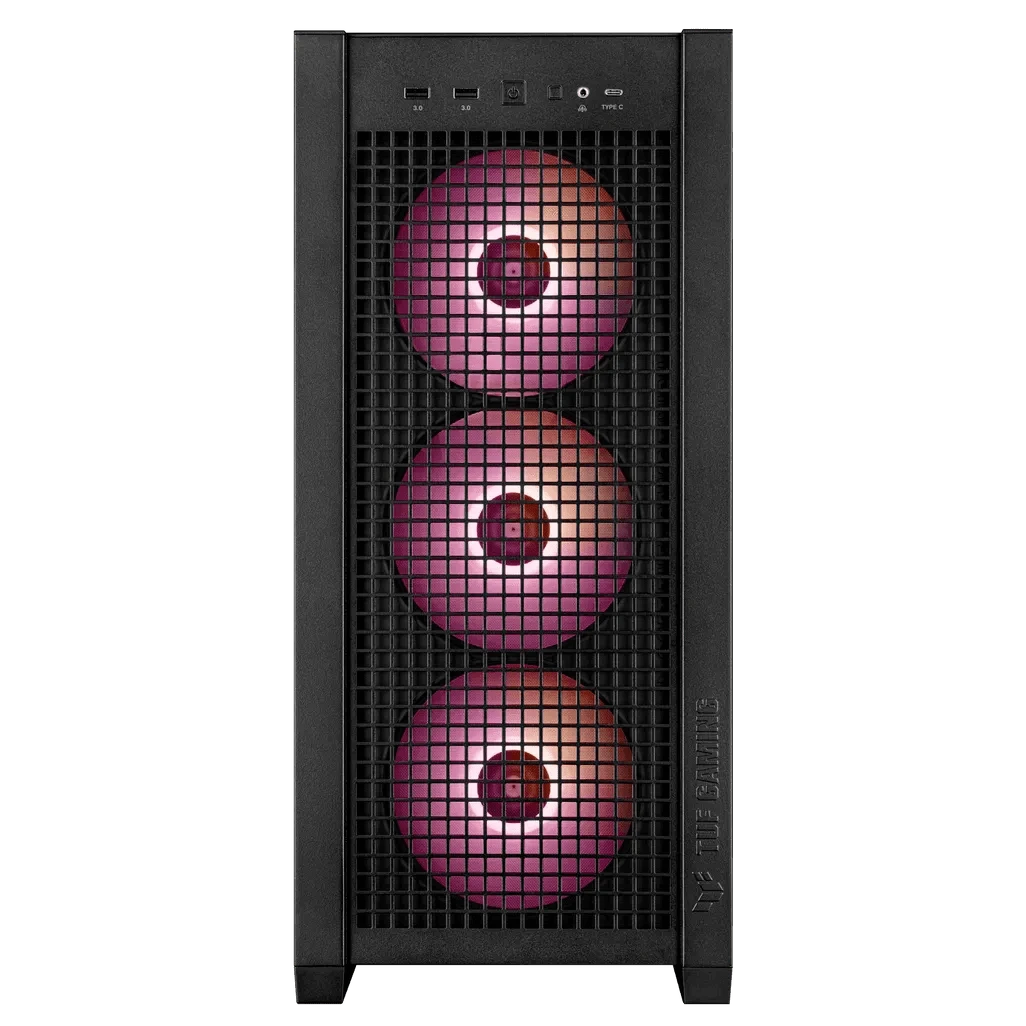 GUNMANSA ASUS TUF Gaming GT302 ARGB, Midi Tower, PC, Black