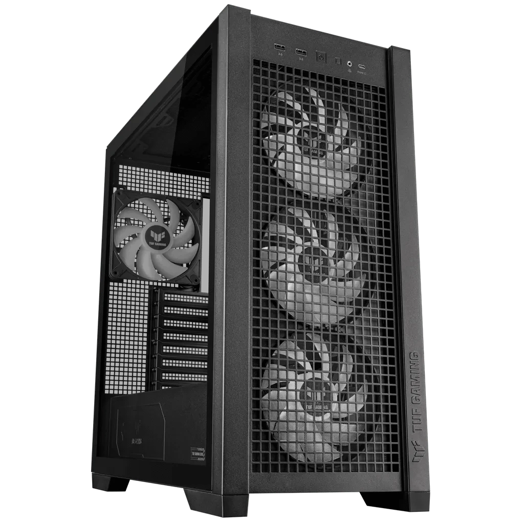 GUNMANSA ASUS TUF Gaming GT302 ARGB, Midi Tower, PC, Black