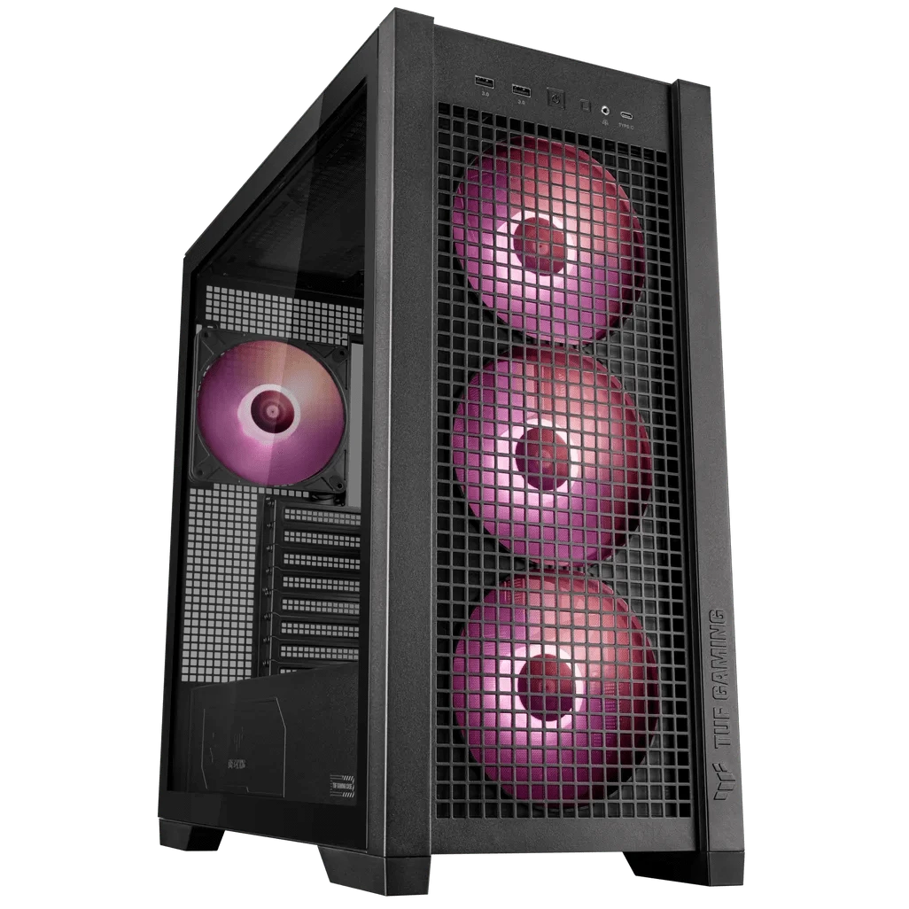 GUNMANSA ASUS TUF Gaming GT302 ARGB, Midi Tower, PC, Black