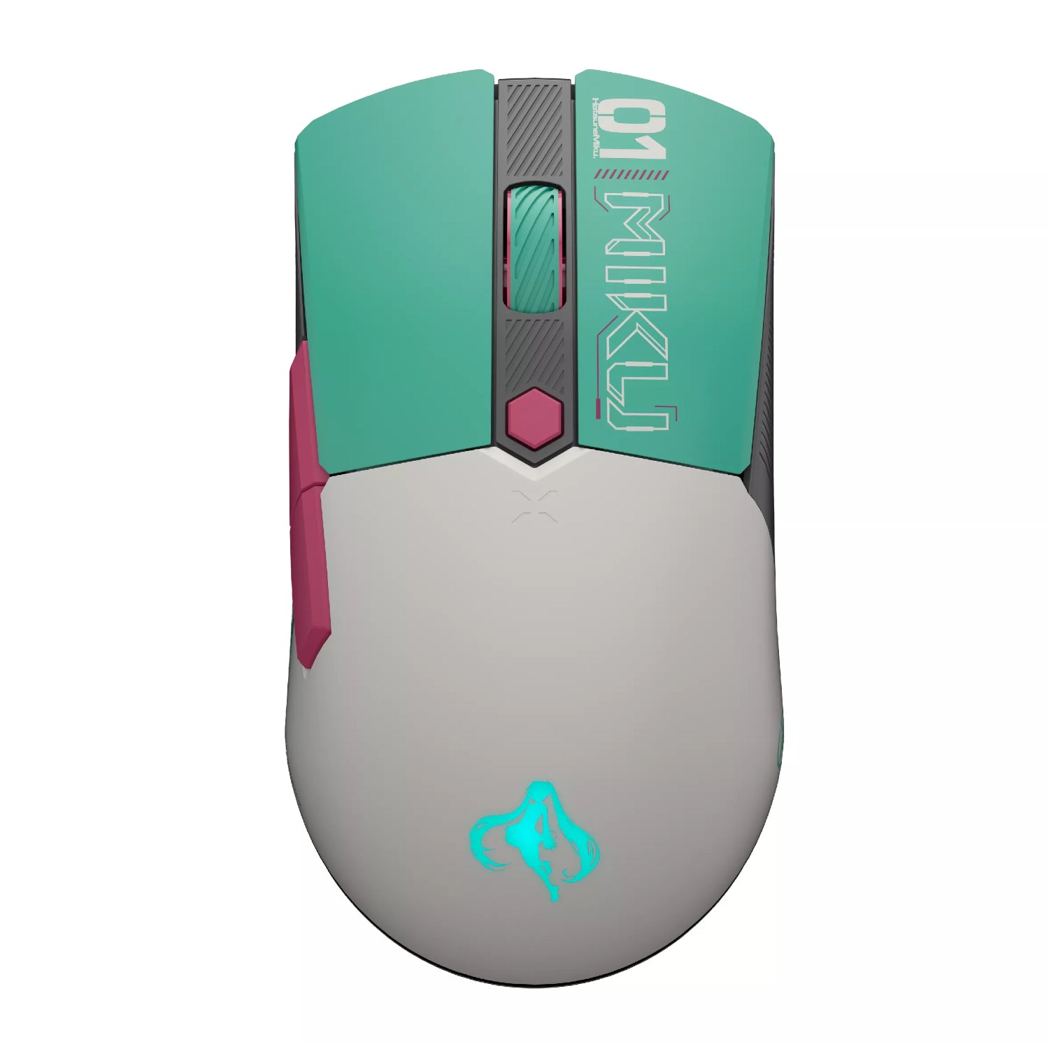GUNMANSA Asus TUF GAMING Mini 12000 DPI Wireless Mouse Hatsune Miku Edition