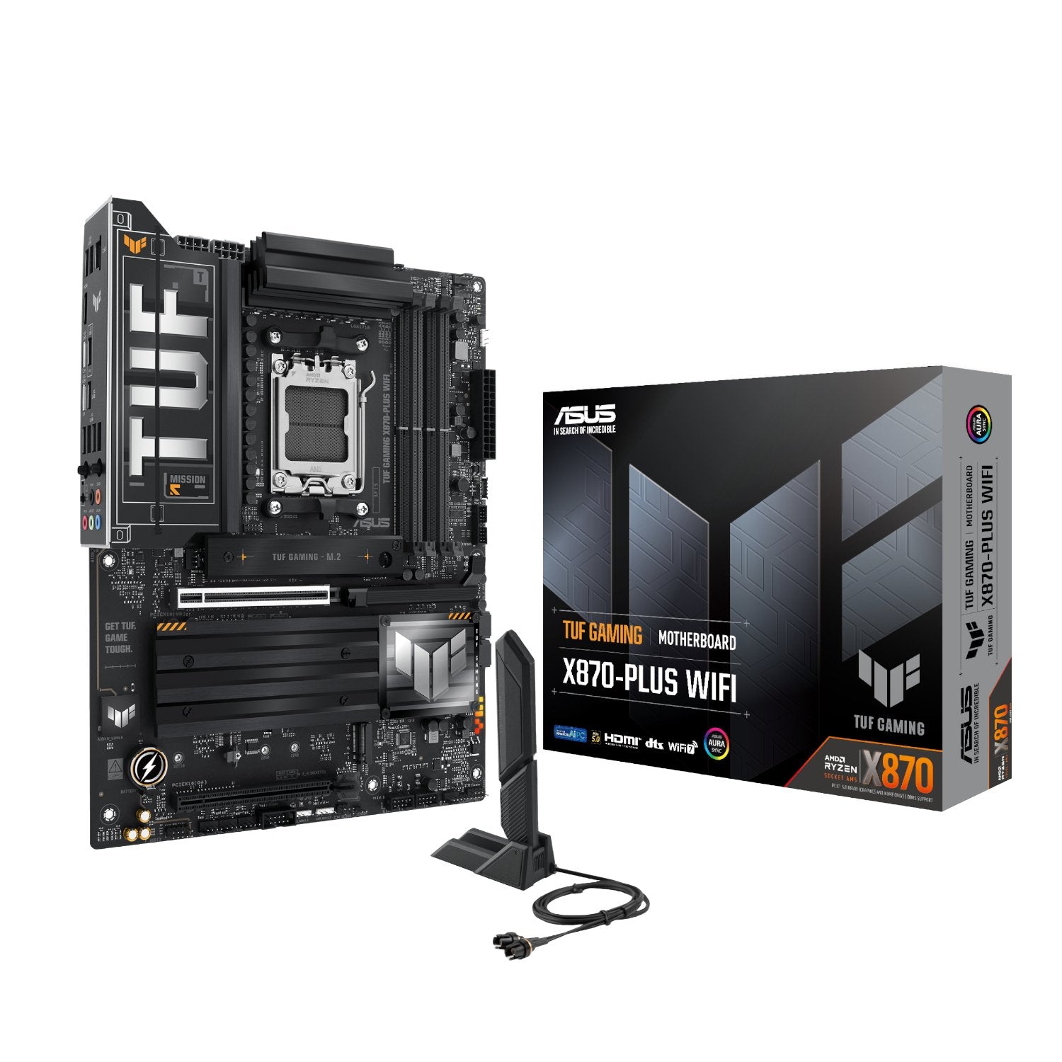 GUNMANSA Asus TUF Gaming X870-PLUS WIFI AMD AM5 ATX Gaming Motherboard