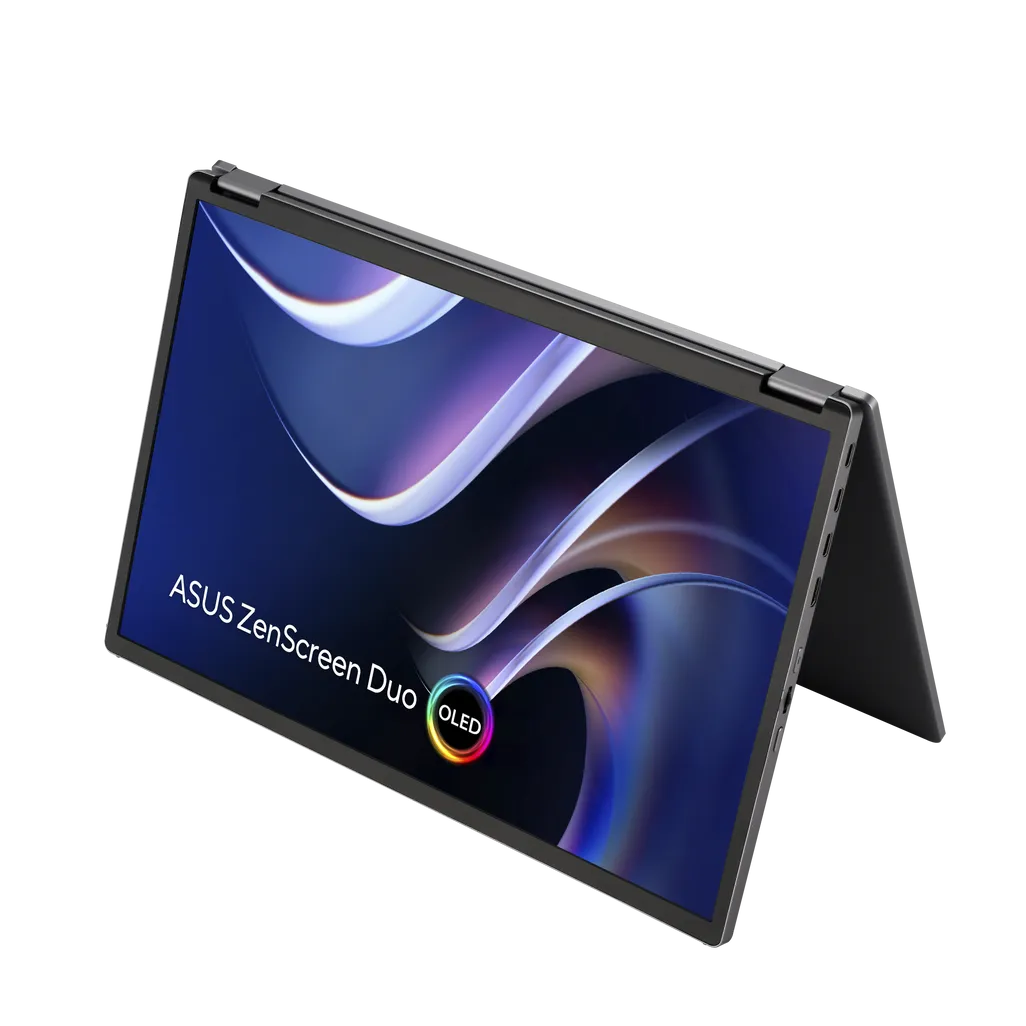 GUNMANSA ASUS ZenScreen Duo OLED MQ149CD 360° Foldable Portable Monitor - Dual 14-inch; 16:10; 1920x1200 FHD; OLED panels; DisplayHDR™ 40