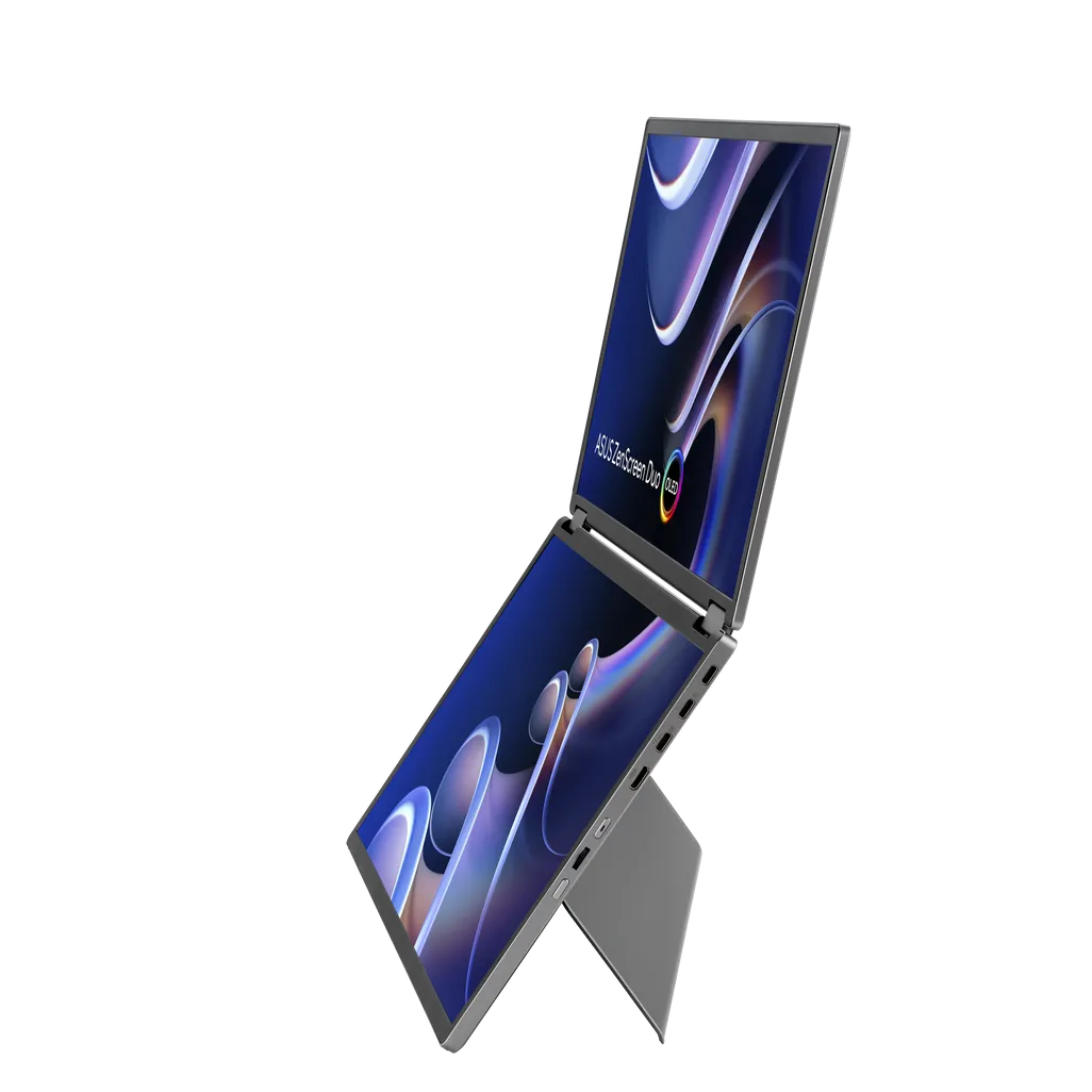 GUNMANSA ASUS ZenScreen Duo OLED MQ149CD 360° Foldable Portable Monitor - Dual 14-inch; 16:10; 1920x1200 FHD; OLED panels; DisplayHDR™ 40