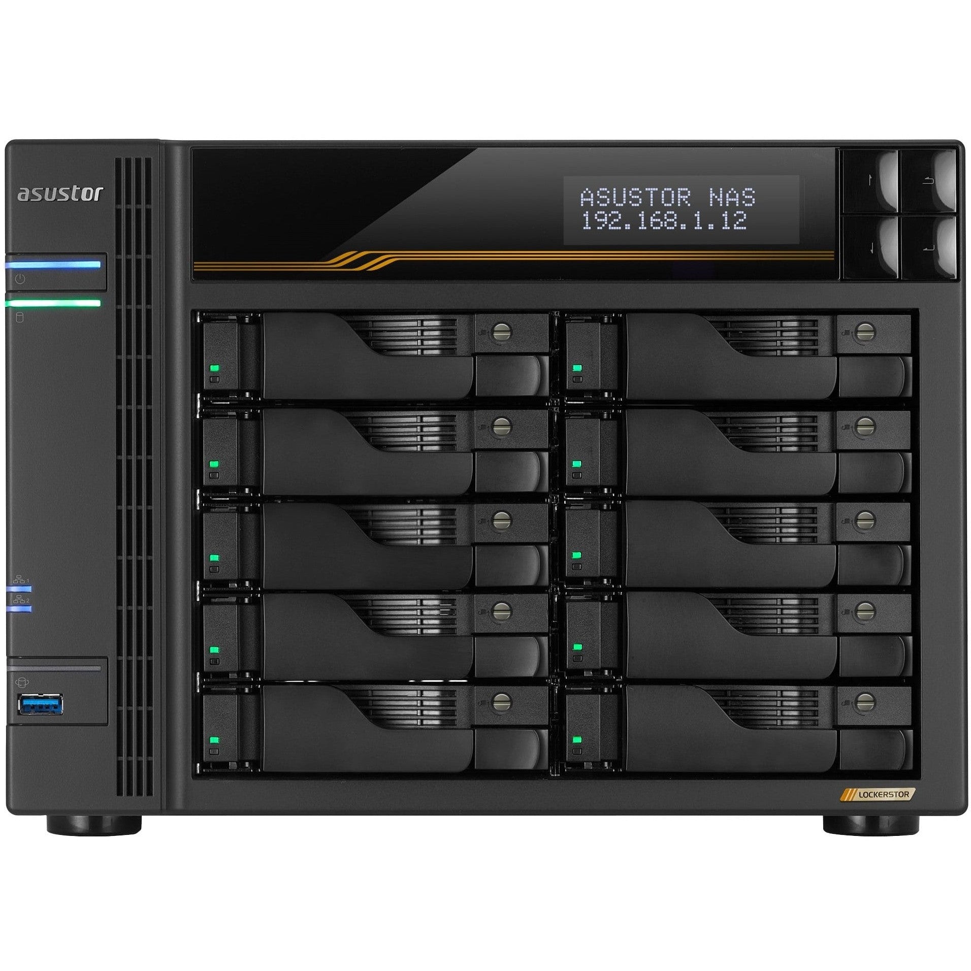 GUNMANSA Asustor Lockerstor 10 Bay Gen 3 NAS Enclosure